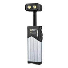 High Brightness LED Flashlight 1400 Mah Portable Magnet Camping Torch 180 Rotatable Handheld Telescopic Work Light
