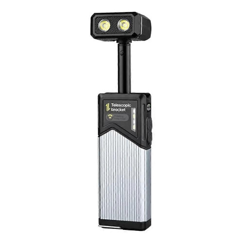 High Brightness LED Flashlight 1400 Mah Portable Magnet Camping Torch 180 Rotatable Handheld Telescopic Work Light