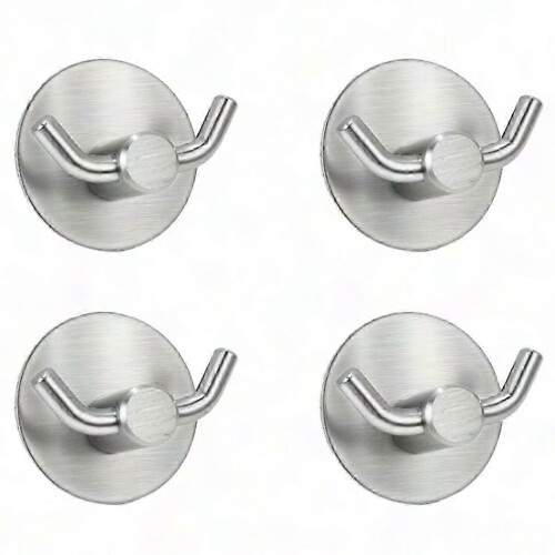 Durable Stainless Hooks - Resists Rust, Fingerprints & Supports Heavy Loads