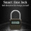Smart Time Lock LCD Display Switch USB Rechargeable Padlock - Black 4