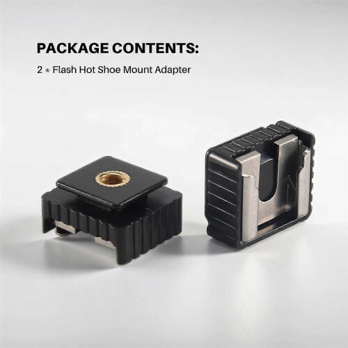 2Pcs Flash Hot Shoe Mount Adapter To 1/4 Inch Thread For Stand Tripod 2