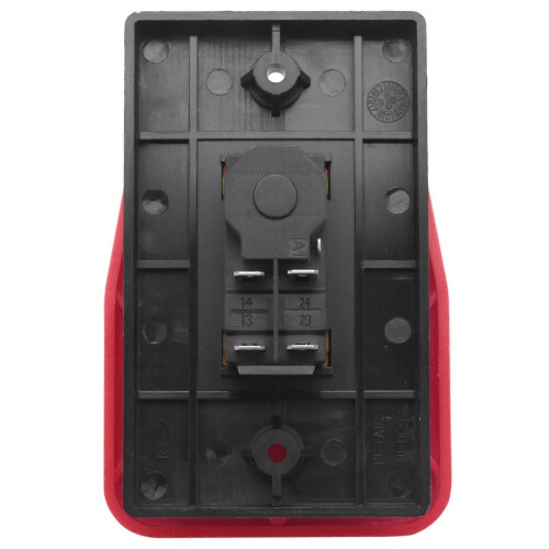 2X Off-On Red Cover Emergency Stop Push Button Switch 16A Power-Off/Undervoltage Protection Electro 1