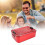 Sturdy Aluminum Lunch Box Portable Rectangular Food Fruit Container 2