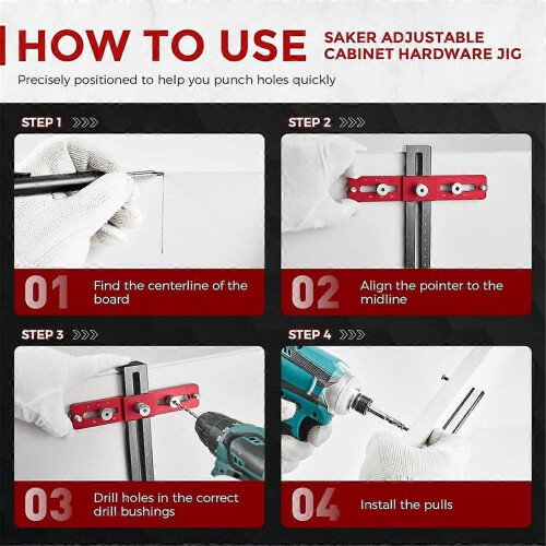 Cabinet Hardware Jigs Tool Cabinet Handle Install Templates Tool 2
