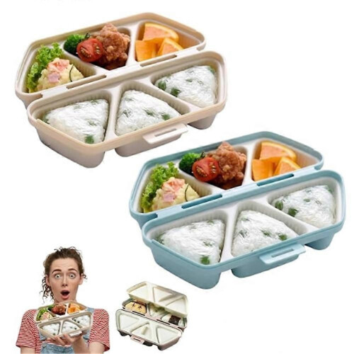 Καλούπι Onigiri 6 σε 1, τριγωνικά καλούπια σούσι, γρήγορα στ 2