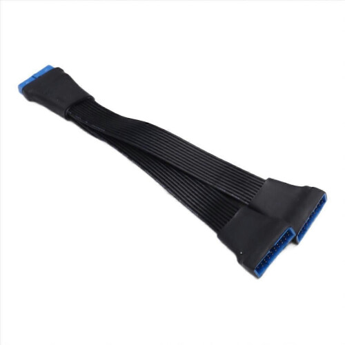Moderkort USB 3.0 19-pins header 1 till 2 förlängningssplitterkabel 1