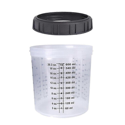 1set Sprayer Paint Tank Spraying Mixing Cup 600ml 1
