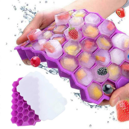 Ice Maker Honeycomb Box Ice Cream Tools Pink 1