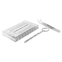 Surtido de 1000 tornillos y tuercas para gafas + 1 destornillador + 1 pinza, kit de reparación de gafas.