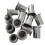 30Pcs M8 Rivet Nuts Stainless Steel Threaded Rivet Insert Nuts M8-1.25mm 1