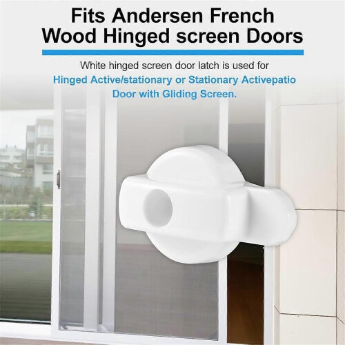 Hinged Screen Door Latch for Doors, Replacement Screen Door Latch for Screen Door Lock, 2pack 2