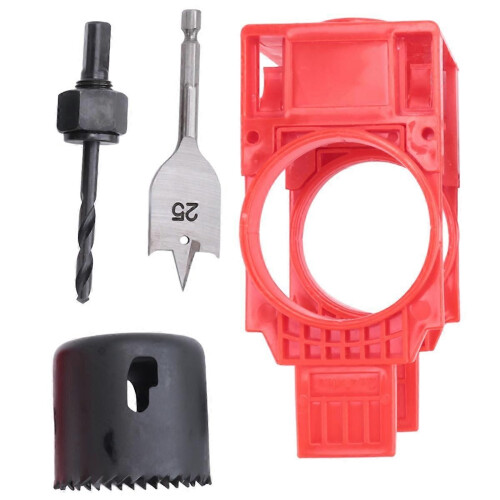 Door Lock Installation Kit,for Deadbolts Locksets with Guide Template 1