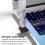 4 Pack USB 3.0 Adapter Vertical Up and Down Angle, USB Male to Female 4