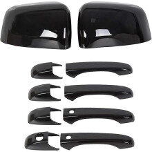 Mirror Covers+Door Handle Covers for Jeep Grand Cherokee Dodge Durango 2011-2020
