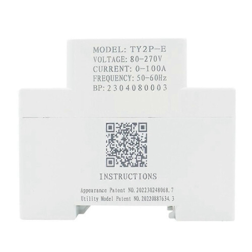 AC80-270V 110V 220V 100A Τάση Ρεύμα KWH Ηλεκτρική Ενέργεια Παρακολο 2
