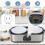 Yogurt Maker 2L Large Capacity Automatic Temperature Control 0-48 Hours Timer Digital Yogurt Maker Machine US 2