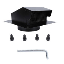 8 Inch Roof Vents Cover Professional Rainproof Snowproof Roof Exhaust Vent with Damper for Ventilation System for Houses