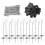 100Packs Solar Panel Guard Clips,Wire Fence Fasteners for Solar Panel 4