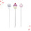3Pcs Stainless Steel Cake Tester Probe Cake Tester Biscuits Baking Test Needle DIY Baking Tool for Cake Bread Muffin Testing 3
