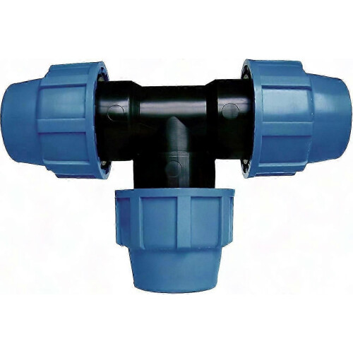 UV-Resistant Polypropylene Cold Water Tee Connector for Plumbing Systems