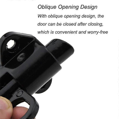 2 Pack Spring Loaded Latch Sliding Lock, Used for Automatic Door Closing Barrel Latch Automatic Sli