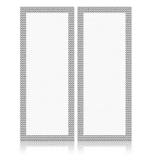2X Home Floor Magnetic Vent Covers, 4x10 Magnetic Floor Vent Covers Easy to Install PVC Floor Regis