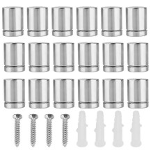 18 tornillos de fijación para anuncios publicitarios de acero inoxidable M19*25mm, pasadores separadores
