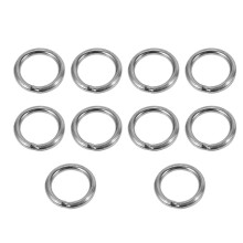 Anillos redondos soldados de acero inoxidable M4 x 30 mm para flejado, 10 unidades