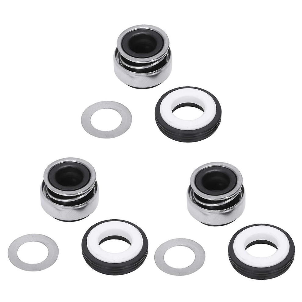 3X 12Mm Coiled Spring Rubber Bellow Pump Mechanical Seal 301-12 9409192830821