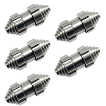 Juego de 5 remaches de mariposa CNC de aleación de titanio M3 compatibles con navajas plegables DIY