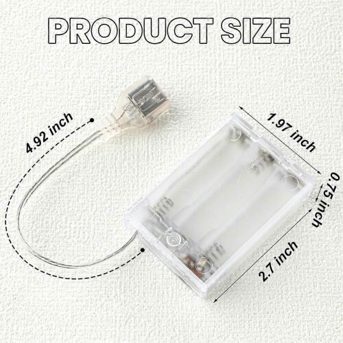 6 τεμάχια μπαταρία USB για φώτα LED, φορητή μπαταρία 5V με κά 2