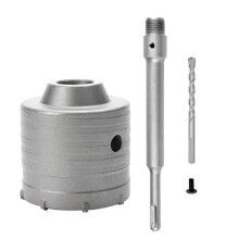SDS Plus Hammer Drills Wall Hole Saw Drill Bit Set Cutter Tools with Round Shaft Concrete Cement Stone Hole Opene 70mm