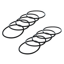10 unidades de juntas tóricas mecánicas de goma negra de 66 mm x 60 mm x 3 mm para juntas de aceite.