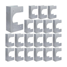 10pcs Stud Shoes for 2X Studs, 16-Gauge Galvanized Stud Shoes, 6.25" Height, 1.5" Width, Fits Up to 2 3/8" OD Pipes