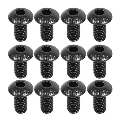 M5 x 10mm Hex Head Button Cap Screw Black 50 Pack