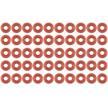 50 juntas tóricas de silicona para sellado, 3 mm x 8 mm x 2,5 mm