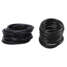 20 juntas tóricas mecánicas de goma negra para aceite, 10 de 45 x 3 mm y 10 de 36 x 30 mm.
