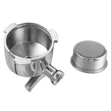 Bodenloser Siebträger 51 mm Doppelauslauf für EC680 EC685 Filterkorb Kaffeezubehör Espresso