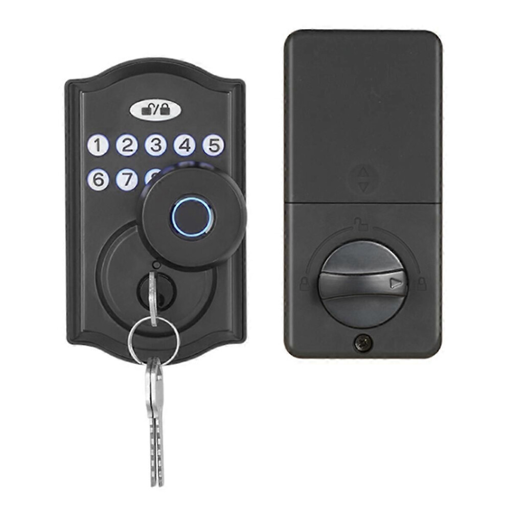 Fingerprint Door Lock With App Control/Fingerprint/Password/Key, Smart Deadbolt Lock With Automatic 9152359626576