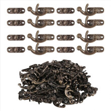 100 Stück Vintage-Metallbeschläge für Möbel, Holzkisten und Ledertaschen, dekorative Riegel und Verschlüsse