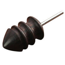 Leather Burnisher Bits Rotary Tool Pointed Tip Made of Solid Tropical Sandalwood Create Smooth Clean Edges, length 65mm