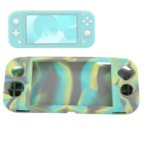 Camouflage ABS Protective Case for Switch Lite Game Console with Non-Slip Handle and Accessories 2