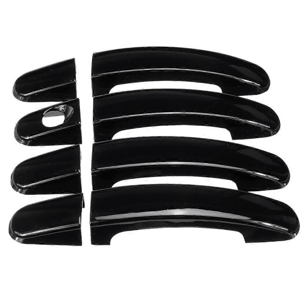 8 Pcs/Set Car Abs Glossy 4 Door Handle Covers For Ford Focus Escape Kuga Ranger 2013 2014 2015 2016 2017 2018 Black 9152359625616