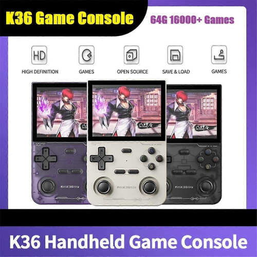 K36 Κονσόλα παιχνιδιών χειρός ρετρό 64G 16000+ παιχνίδια 3,5 ιντσώ 2