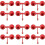 12pcs Red Nozzle for Foaming Agent, Coverage for Vertical & Ceiling Coverage 1