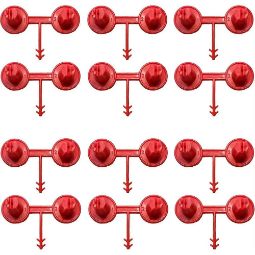 12pcs Red Nozzle for Foaming Agent, Coverage for Vertical & Ceiling Coverage