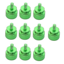 10 piezas/lote UNC6 -32 M3.5 Tornillo manual compatible con soporte de GPU, fuente de alimentación,