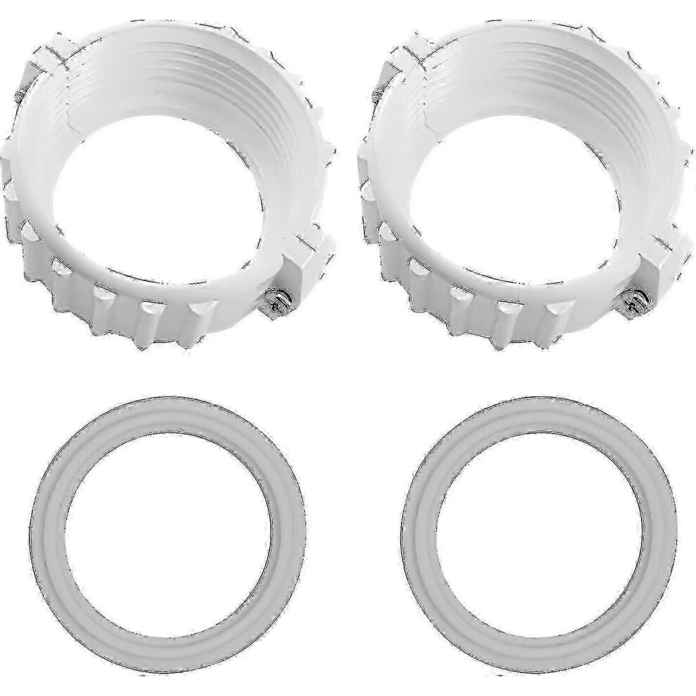 Hot Tub Heater Split Nut Unions With Gasket & O-Rings (2 Pack) For Spa Repair 9409192830388