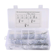 180 Pcs A1288 Split Galvanized R-Type Latch Bolt Cotter Pin Lockpin R Shape Cotter Pin
