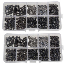 Set di 600 dadi e bulloni, bulloni esagonali, assortimento di dadi e rondelle, viti e bulloni M3, kit